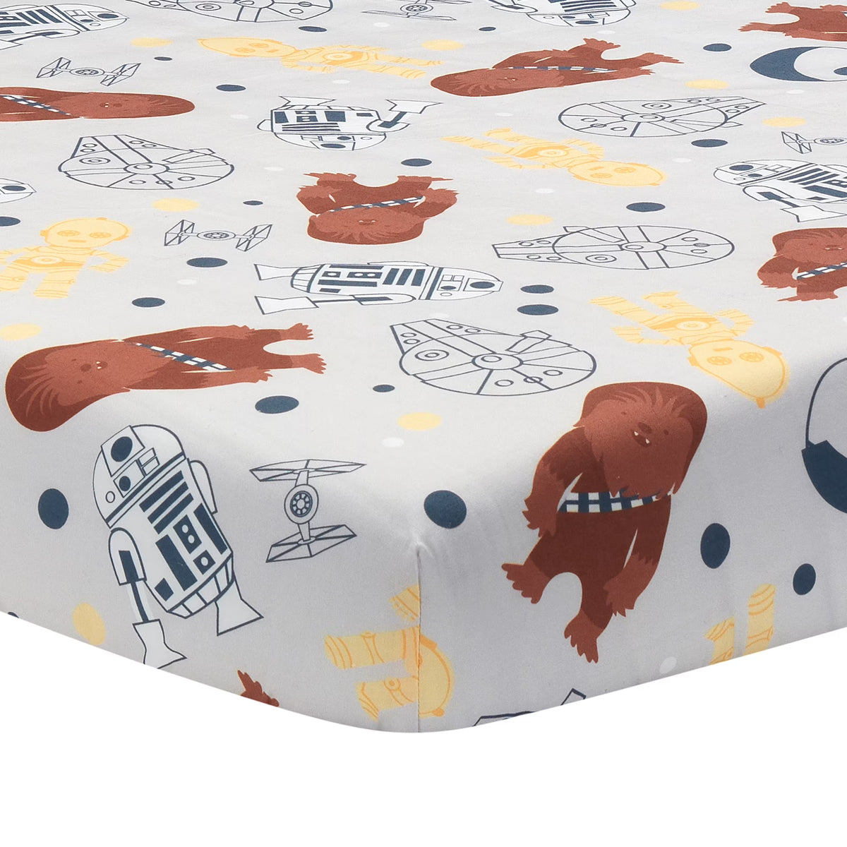 100% Cotton Fitted Crib Sheet B577096