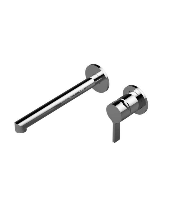 Olive Bronze Single Handle Wall Mount Bathroom Sink Faucet Trim Only Z721656