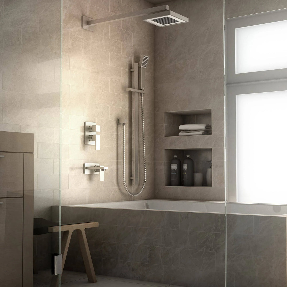 Polished Gold Shower System Q964