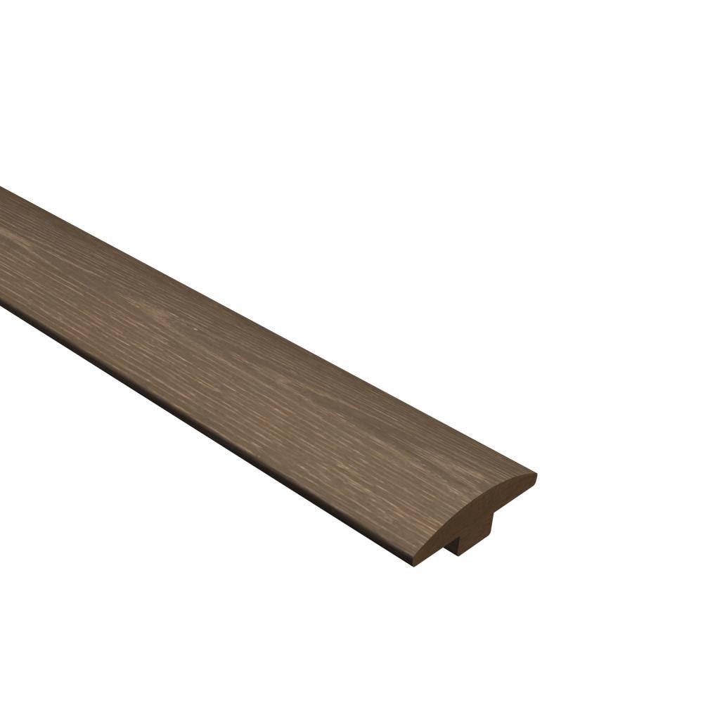 2-in x 74.81-in Wood Floor T-Moulding in Brown Z36698