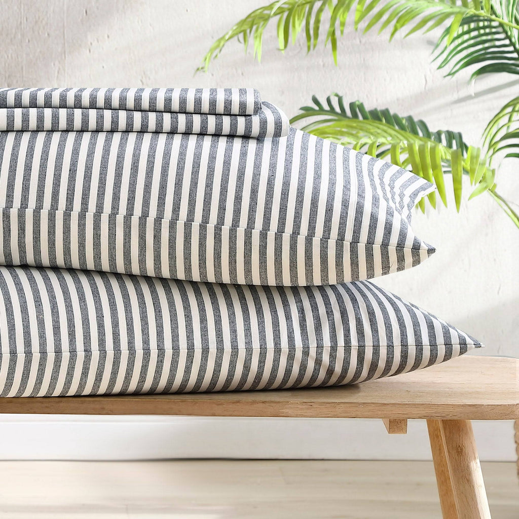 Beige King Percale Sheet Set E4664