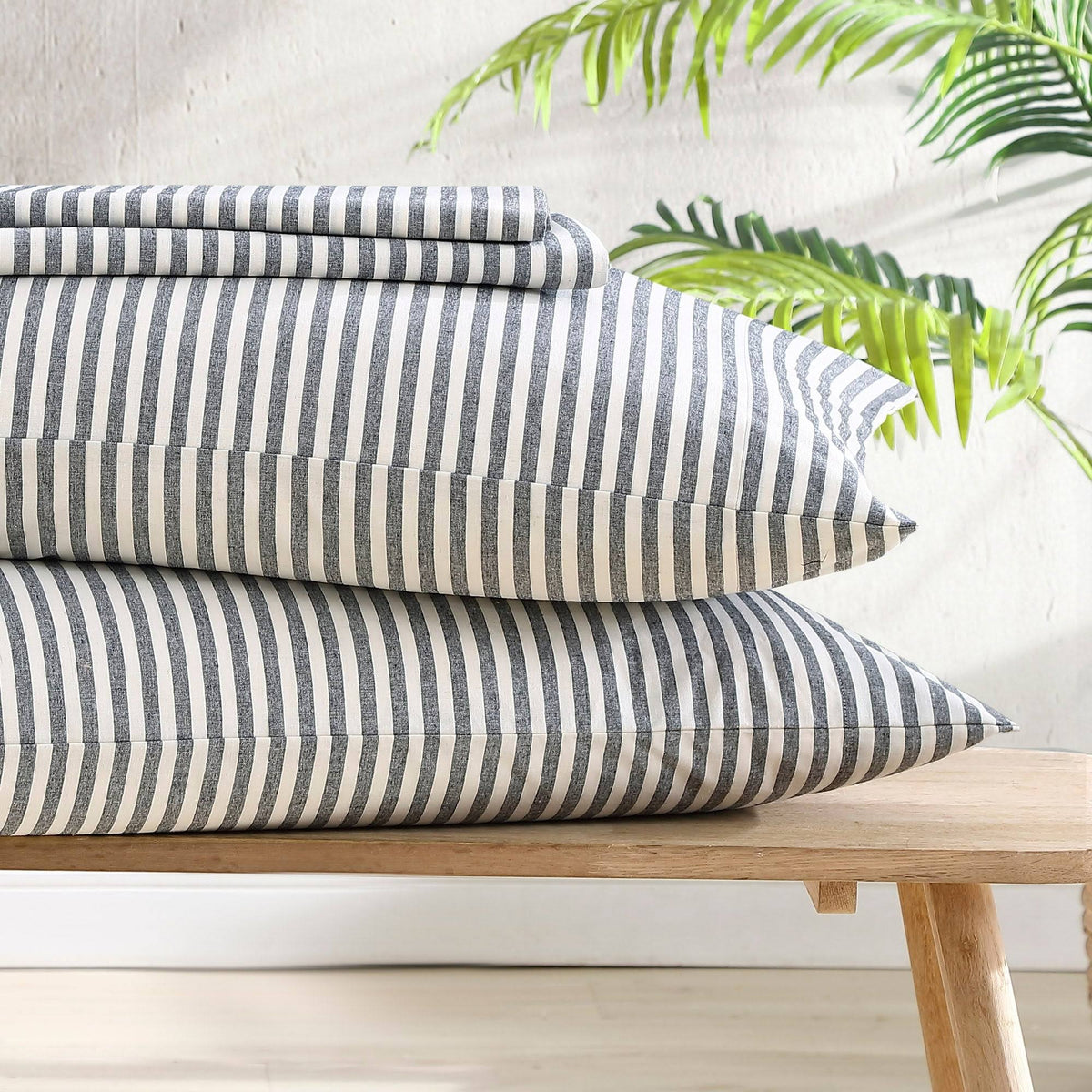 Beige King Percale Sheet Set E4664