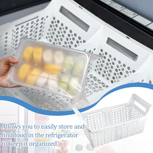 Adjustable Freezer Organizer Bins with Hanging Handles Z899