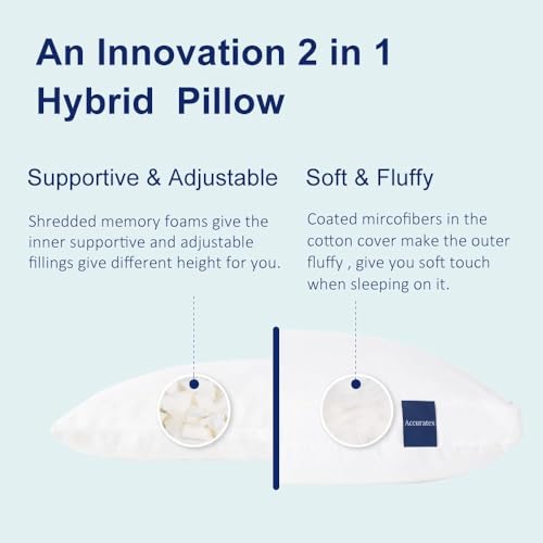 King Size Set of 2 Memory Foam Pillow N42338