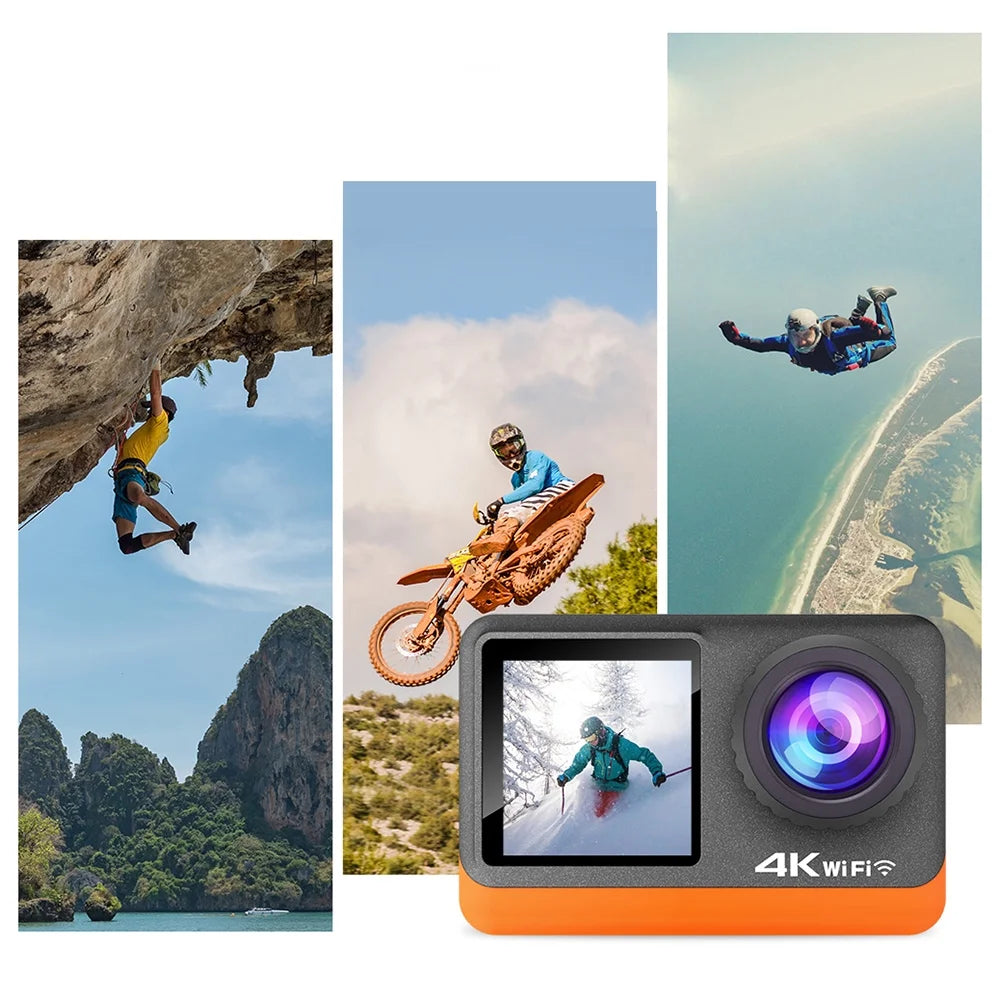 24MP Waterproof Sport Camera with Dual Screen W5331