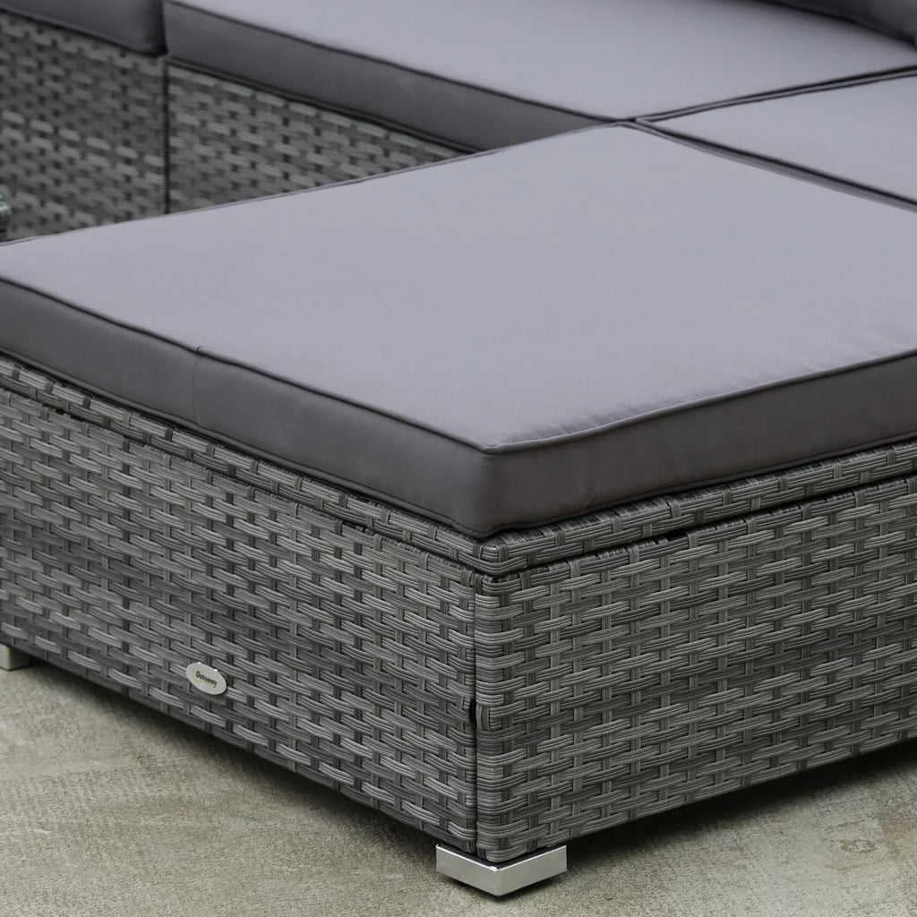 8 Piece PE Rattan Patio Furniture Set T872