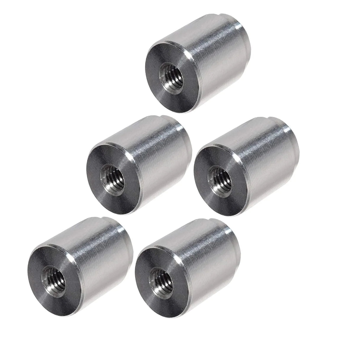 5pc Aluminum M6-1.0mm Weld On Bung Female Threaded Port W522858