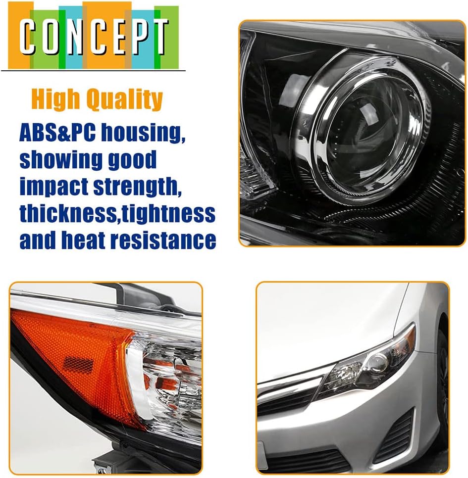 Black Projector Headlights for Toyota Camry N349557
