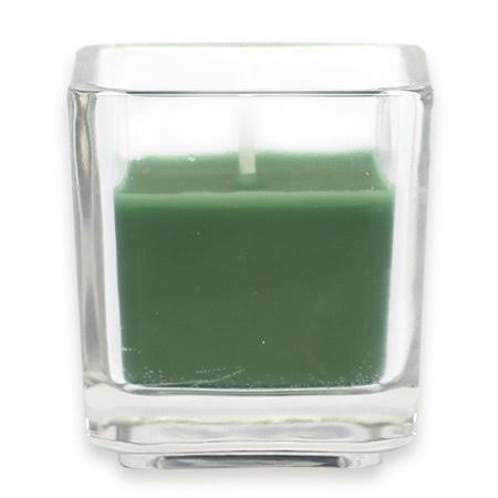 Square Glass Votive Candle, Hunter Green, Set of 96 Z2401