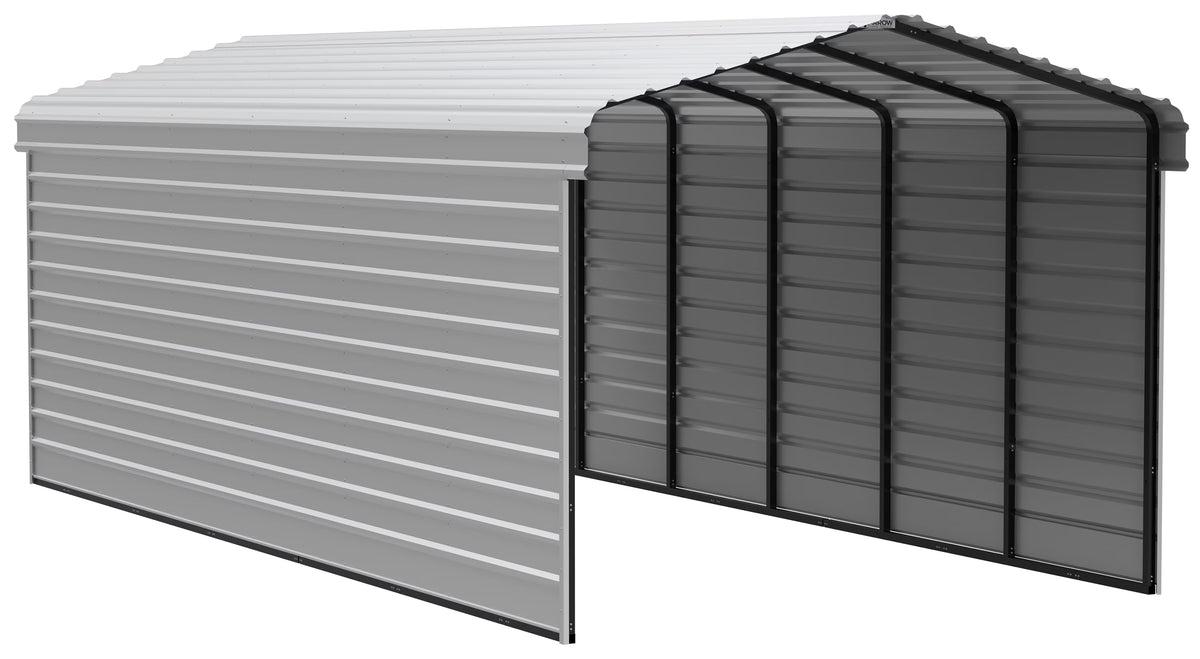 Galvanized Steel Carport Kit, 12' x 29' x 9' A24475