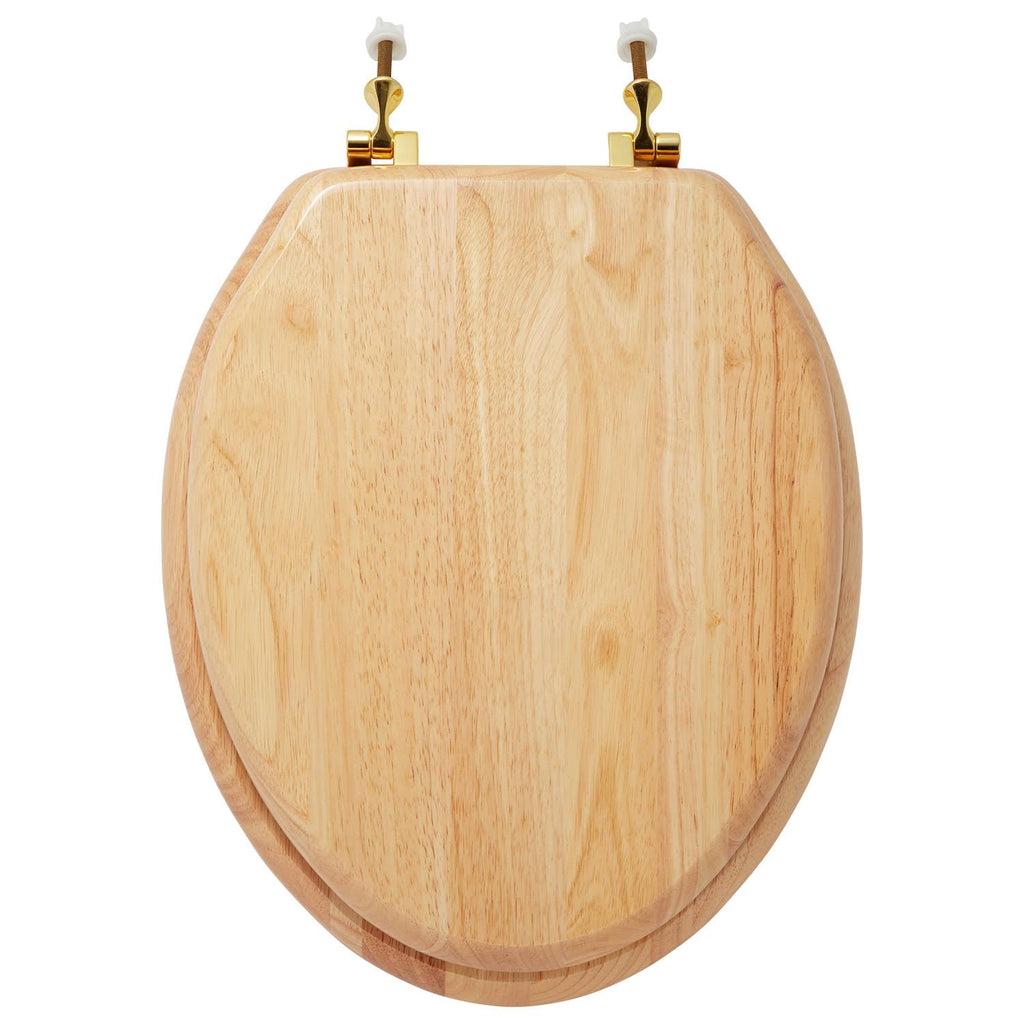 Elongated Closed-Front Toilet Seat Oak W87999