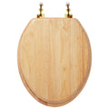 Elongated Closed-Front Toilet Seat Oak W87999