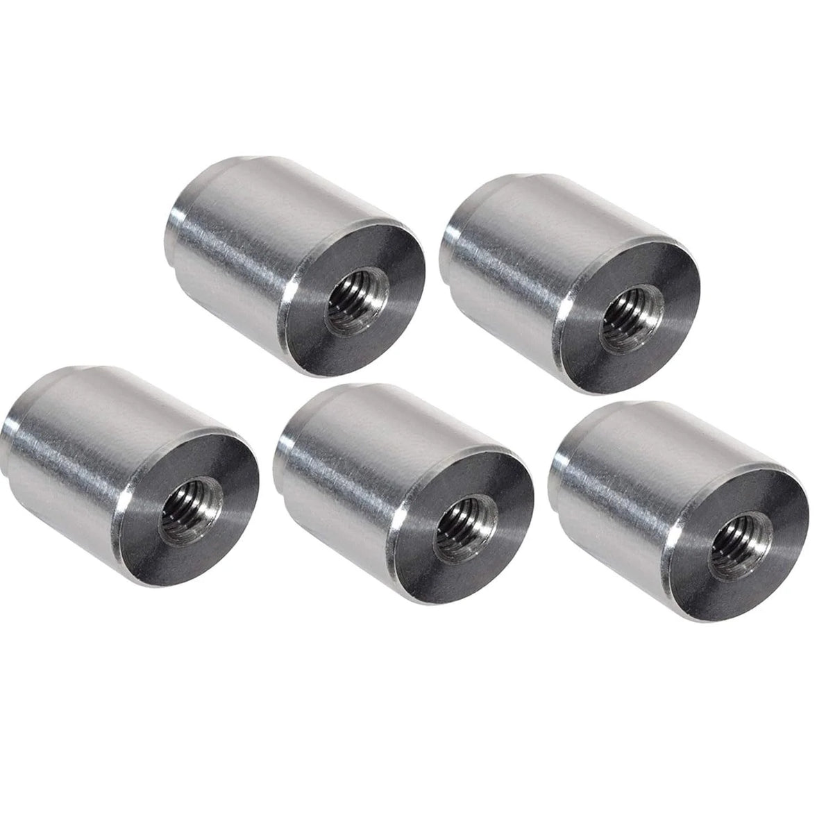5pc Aluminum M6-1.0mm Weld On Bung Female Threaded Port W522858