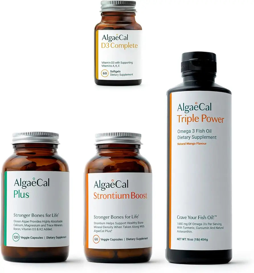 Plant-Based Calcium Vitamin D3 K2 E Vitamin A Omega 3 Fish Oil M1450