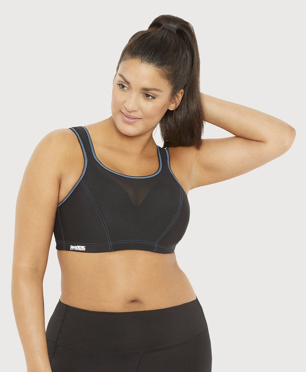 Black High Impact Cami Wire Sports Bra Q71249