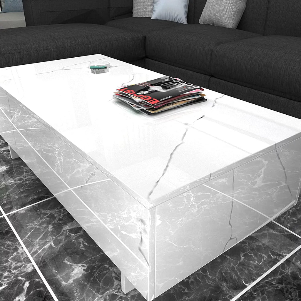 White High Gloss Coffee Table J2111
