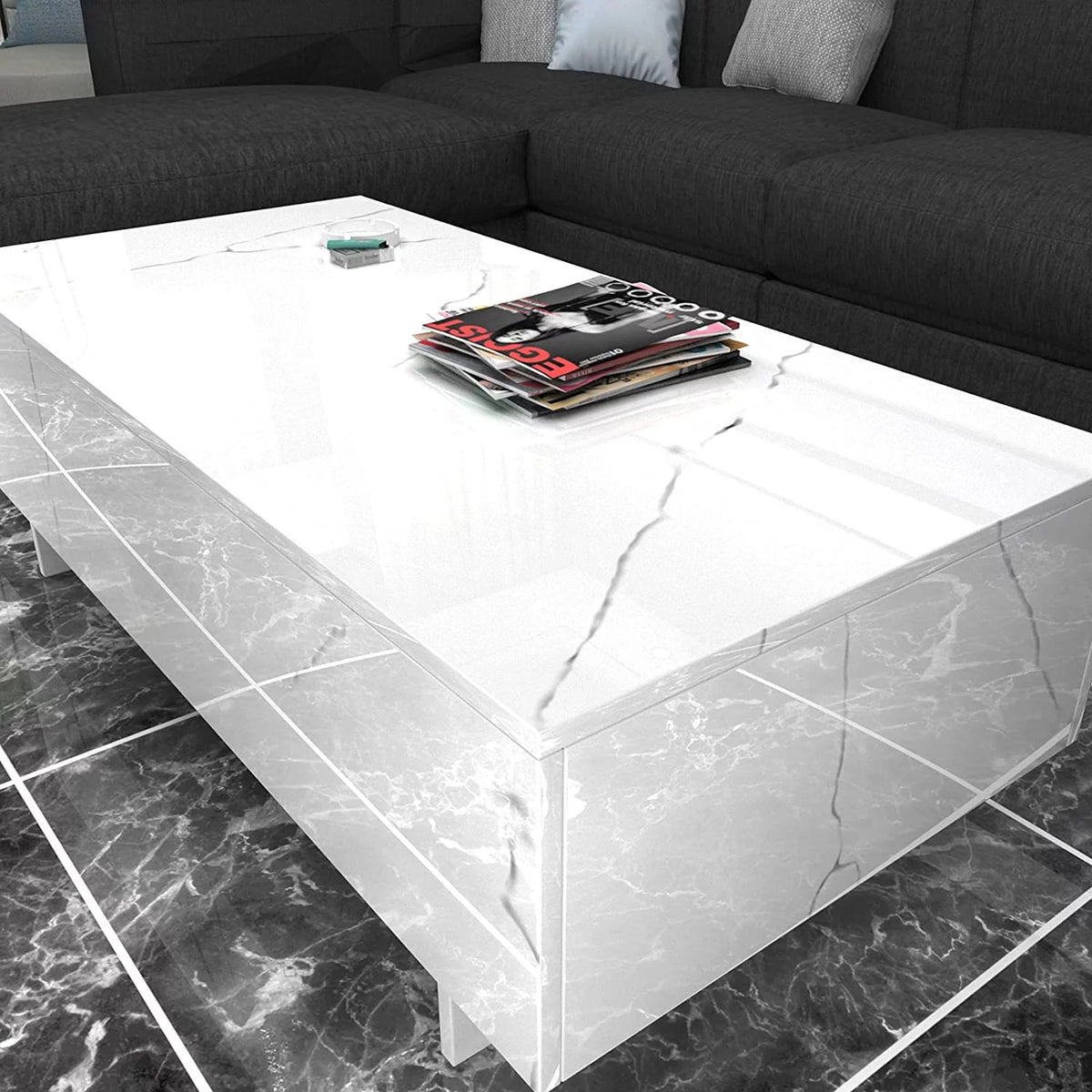 White High Gloss Coffee Table J2111