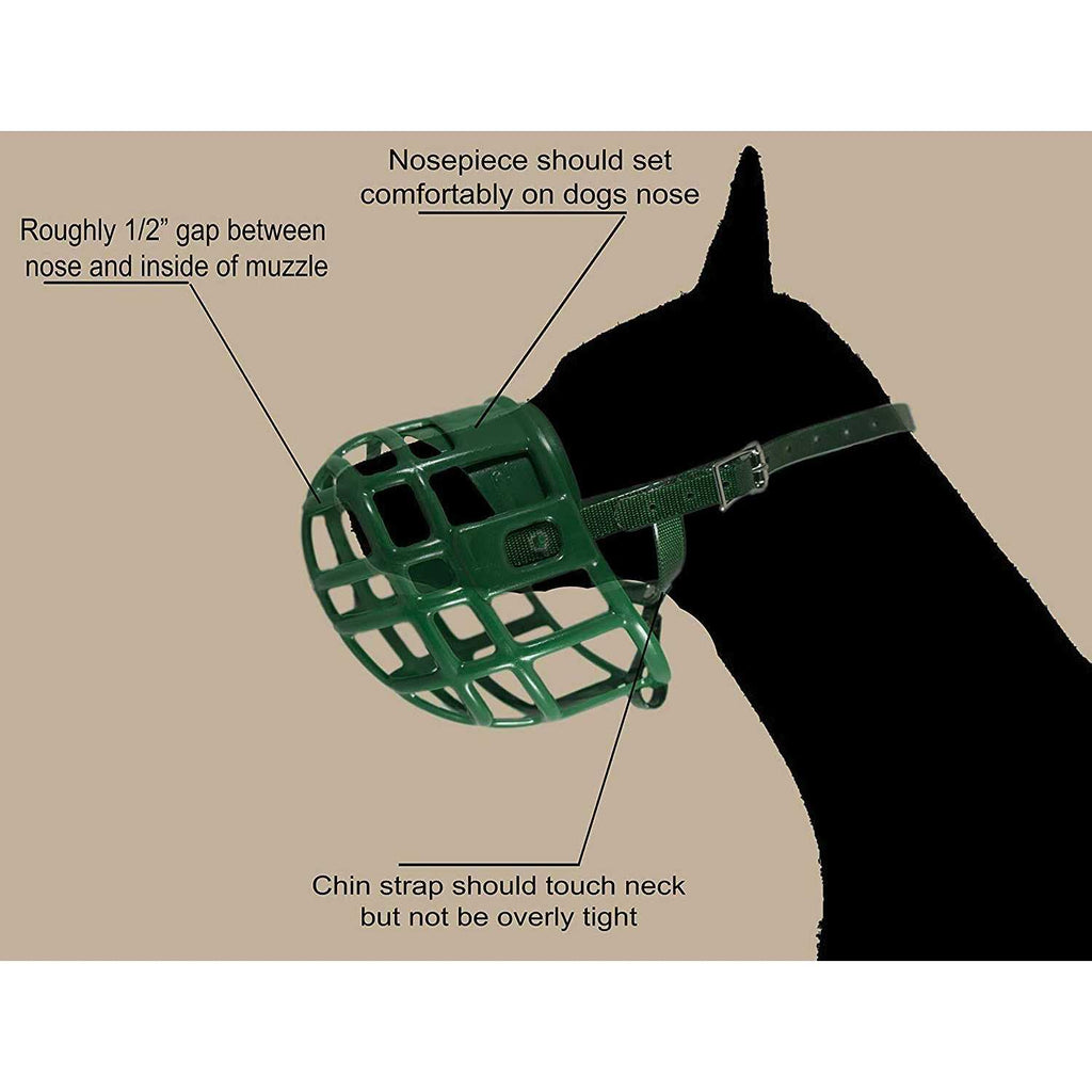 Plastic Dog Muzzle with Adjustable Headstall N508546
