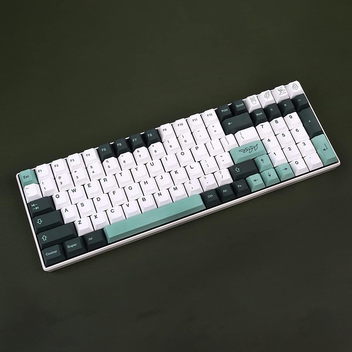 141 Keys PBT Botanical Keycaps Cherry Profile DYE-SUB R30274
