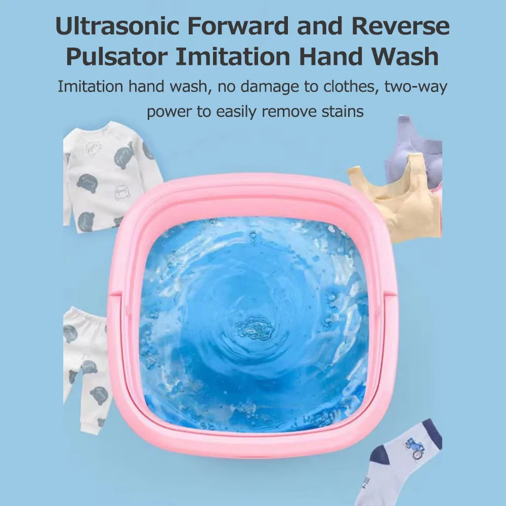 Portable Automatic Ultrasonic Mini Washing Machine D23855