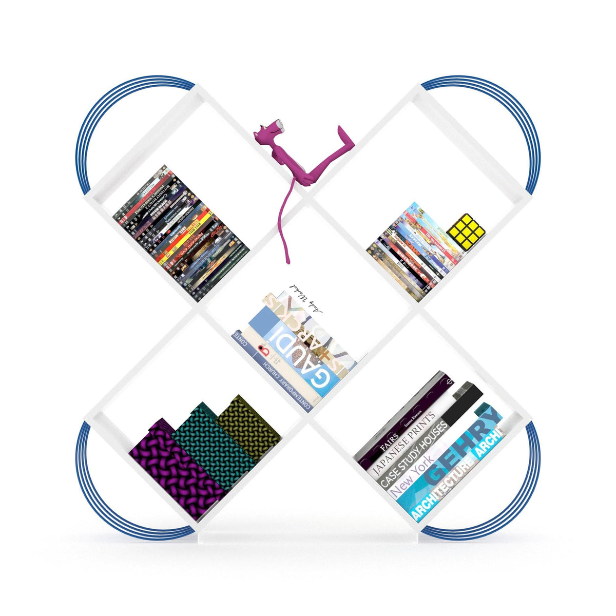 Caitlyn Bookcase - W.BLUE Q828811